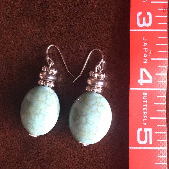 Turquoise Drop Earrings - Picture 5 of 8